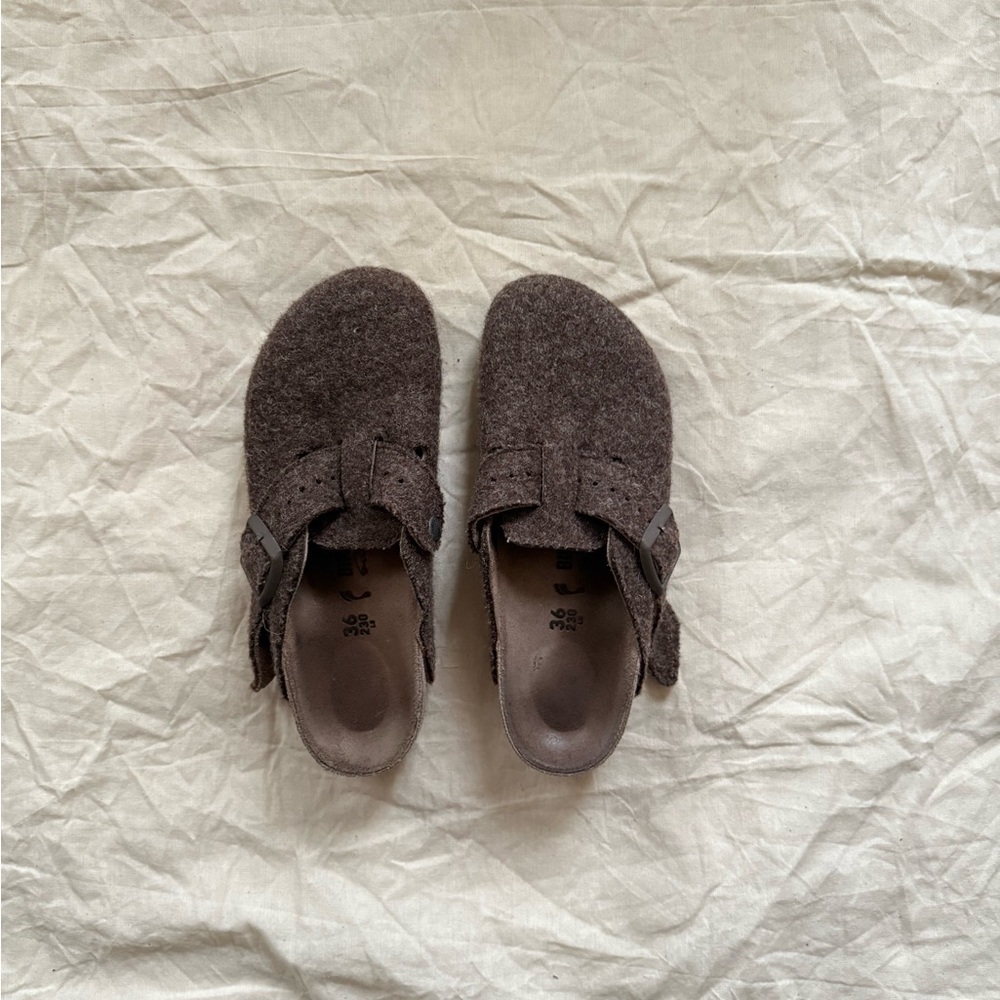 Rick Owens x Birkenstocks Wool Bostons